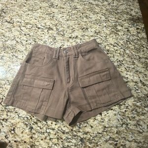 brown cargo shorts from shein NEVER WORN!